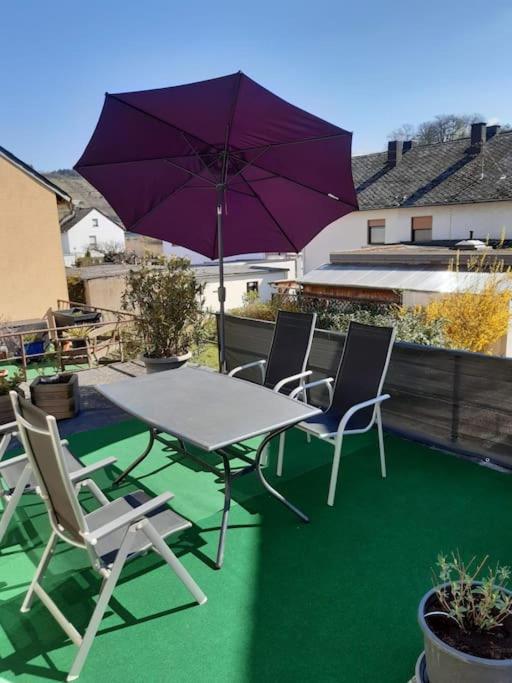 Ferienwohnung Philippi - Moselblick Mit Grosser Dachterrasse, 75 Qm, Hunde Willkommen Mehring  Exterior foto