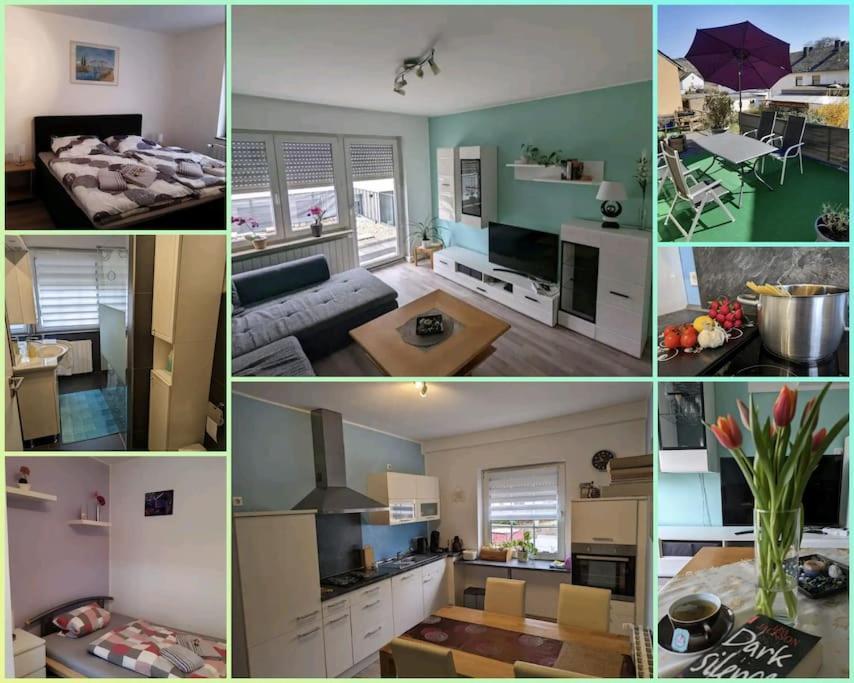 Ferienwohnung Philippi - Moselblick Mit Grosser Dachterrasse, 75 Qm, Hunde Willkommen Mehring  Exterior foto